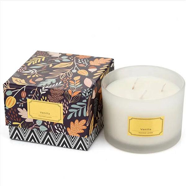 3 wick scented candles