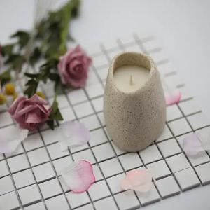 Marble ceramic scented candle