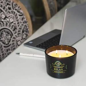 3 wick scented candles