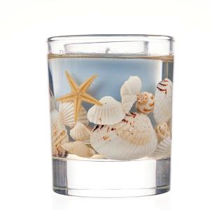 Luxury Inner Colored Soy Wax Glass Jar Dried Flowers for Gel Wax Scented Candle