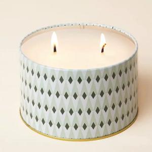 Scented tin candles